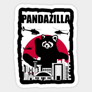 Pandazilla Sticker